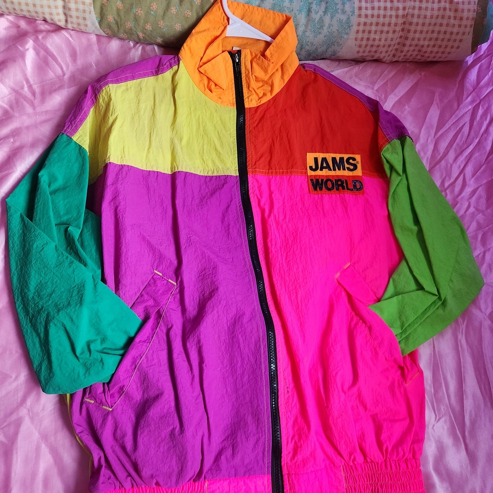 Colorful Jams World Windbreaker Jacket